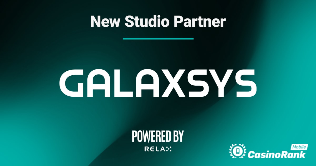 Relax Gaming го претстави Galaxsys како свој партнер „напојуван од“.
